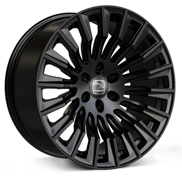 Hawke Ridge XC 20 inch wheel finished in Matt Black; drilled to 6-114 stud pattern