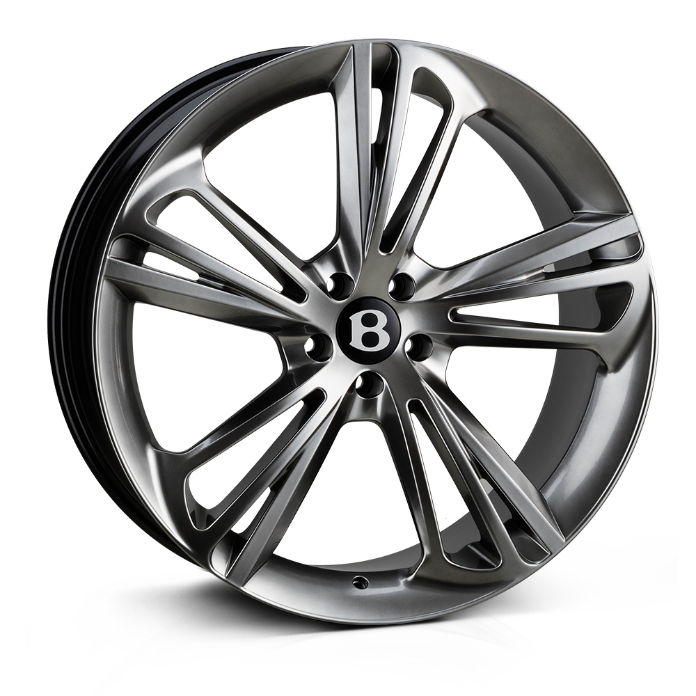 Hawke Aquila 22 inch wheel finished in Dark Silver; drilled to 5-112 stud pattern