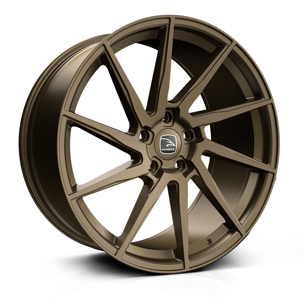 Hawke Arion 22 inch wheel finished in Matt Bronze; drilled to 5-120 stud pattern