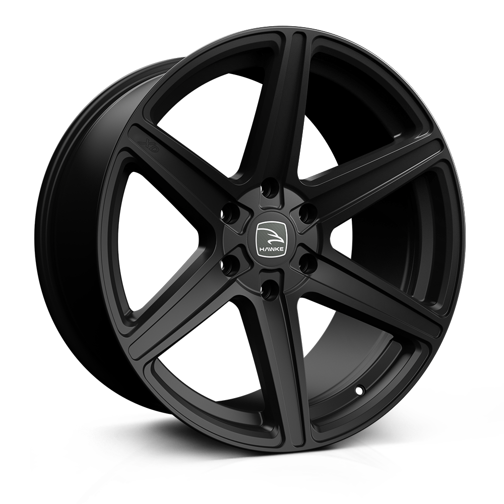 Hawke Ridge XC 20 inch wheel finished in Matt Black; drilled to 6-114 stud pattern