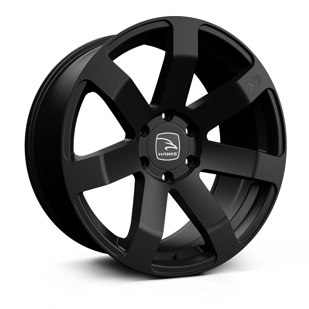 Hawke Summit XC 20 inch wheel finished in Matt Black; drilled to 6-139 stud pattern