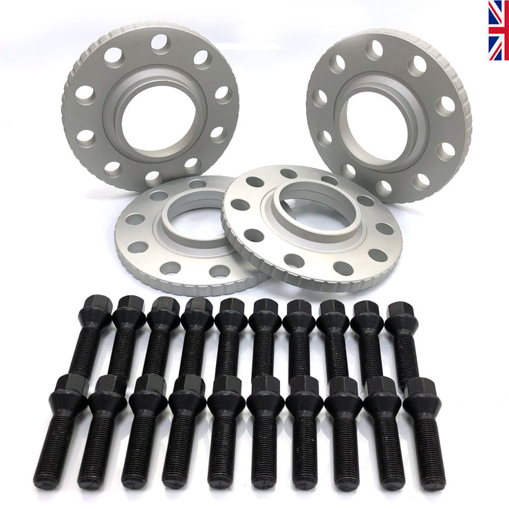 Pernos Collares se ajusta Land Rover Range Rover A VW T5 T6 Aleación Rueda Espaciadores 15mm