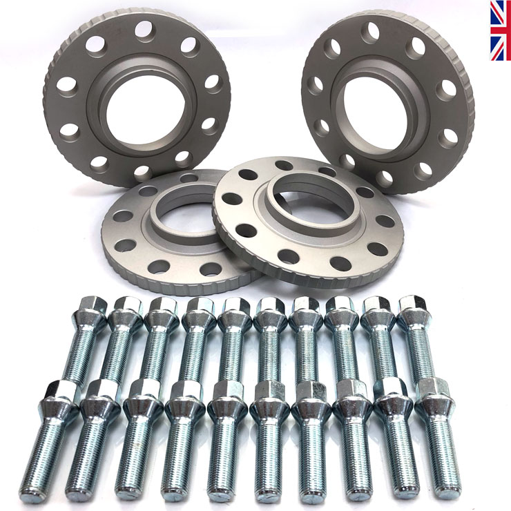 Espaciador Plata sixonetwo Mate 5-120 BMW 15mm /& 20mm 72.6 2 Inc 20 Pernos De Plata