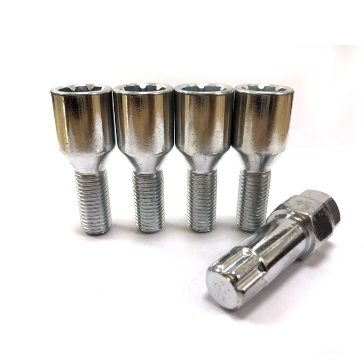 VW SEAT 4 X Rueda de Aleación Pernos De Bloqueo Negro Para AUDI M14X1.5 28MM Radio, 91