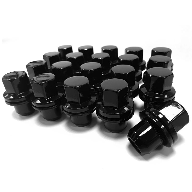 Range Rover Evoque Black Wheel Nuts 20 x M14x1.50 22mm Hex Gloss Black Alloy Wheel Nuts Bimecc RANGE ROVER