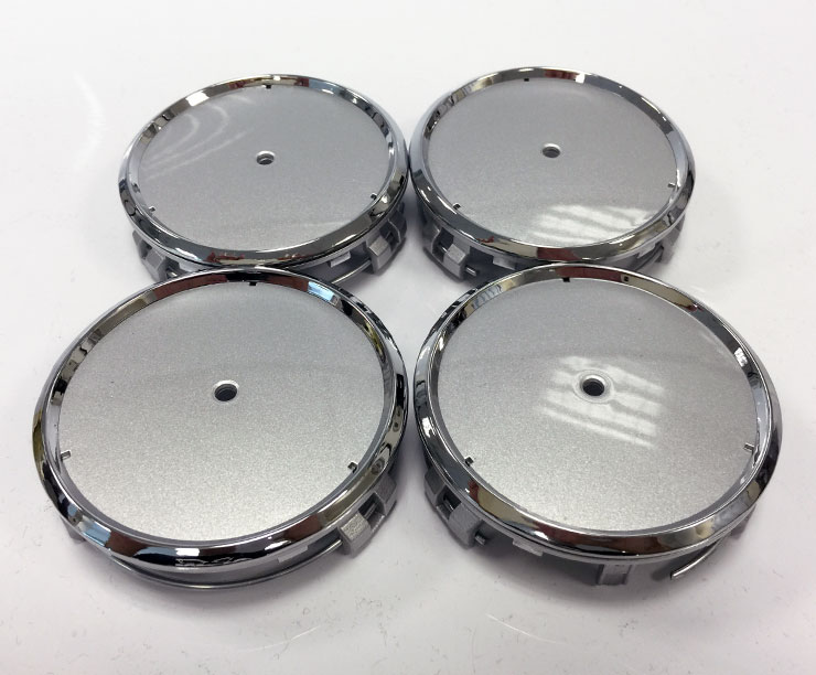 4 x Universal 75mm Alloy Wheel Centre Caps Fits Genuine Mercedes