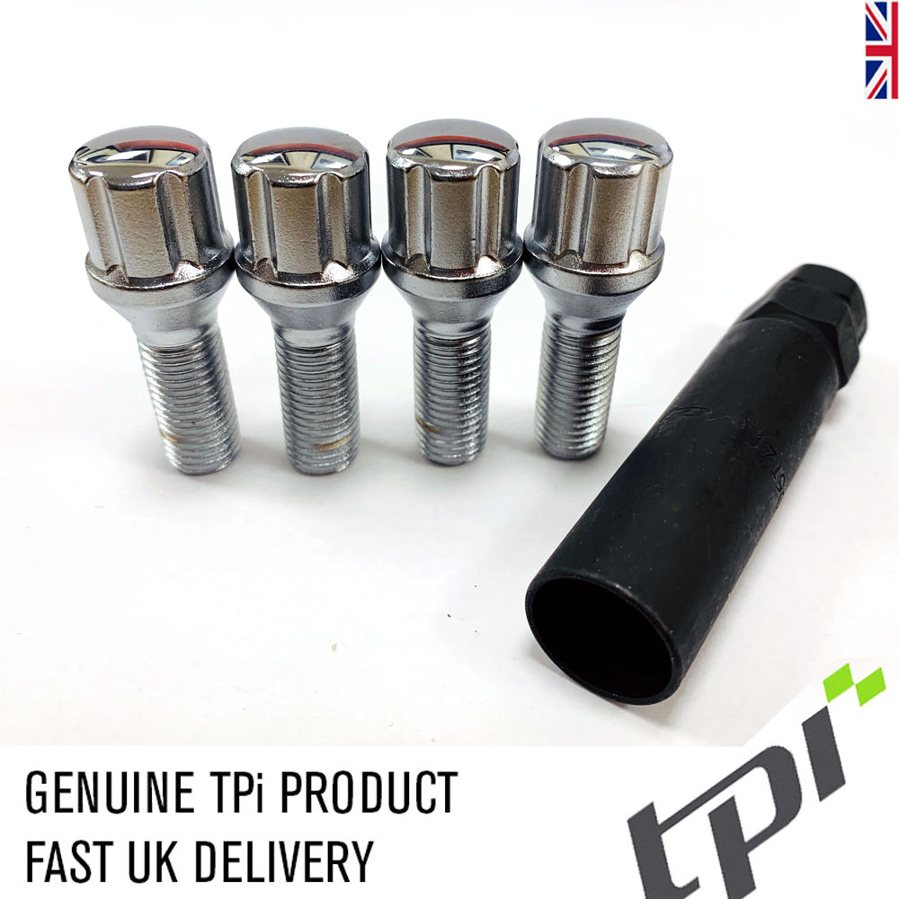 06-12 16 E90 Pernos de Rueda de Aleación Negro 12x1.5 Tuercas para BMW serie 3