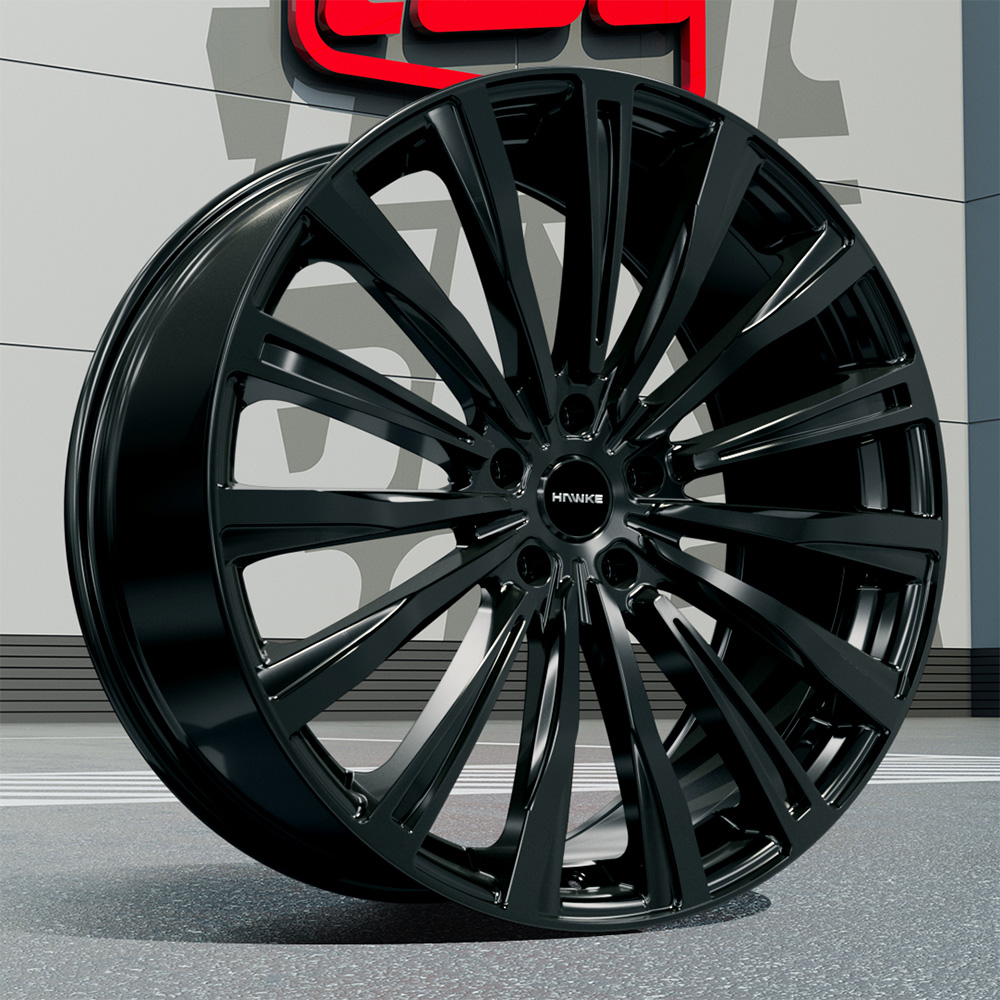 HAWKE Single 3D Matte Black Bonnet & Boot Letters For Range Rover L405 Vogue
